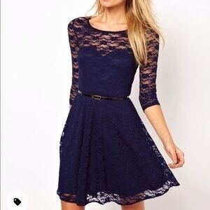 Asos Lace Skater Dress
